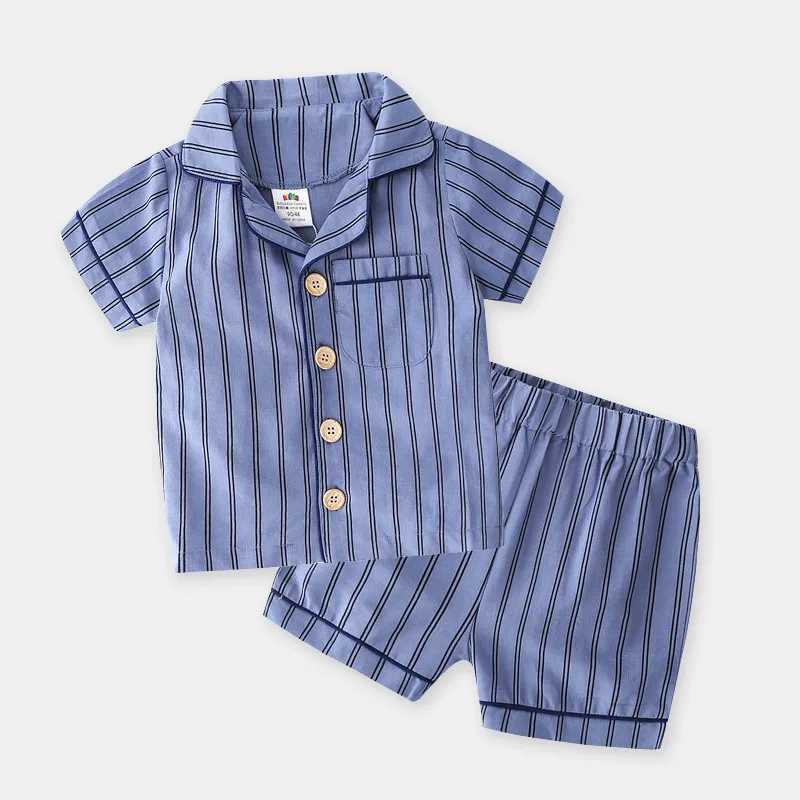 2019 Summer Heat 2 3 4 6 8 10 Year Short sleeved Pajamas+Shorts 2-piece Childrens Clothing Tight Pajama SetW240716
