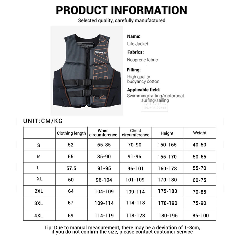 Life Vest Adults Surf Kayak Wakeboard Motorboats Raft Rescue Boat Ski Water Sports Swimming Drifting Jacket 240716