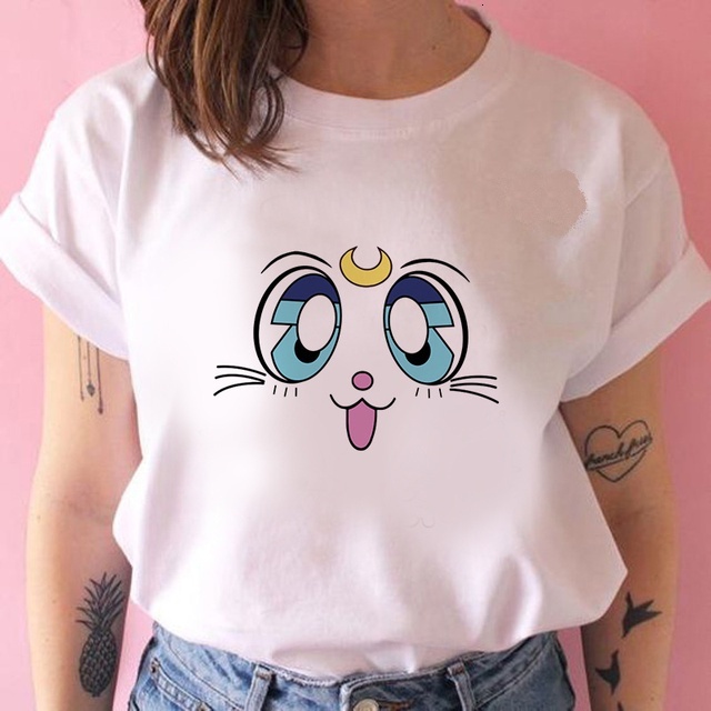 Women's T shirt Japanese Sailor Moon Graphic Pattern