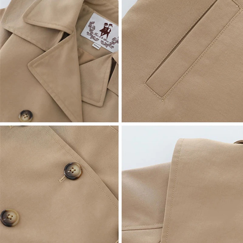 Fashion Girls Outerwear Long Sleeve Windbreaker Kids Clothes Autumn Thicken Warm Trench For 4-12 Year Teens Girls Coats 240711