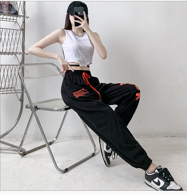 Trendy Cool Girl Open Umbilical Strap Short I-shaped Elastic Tank Top Jazz Dance Practice Outerwear