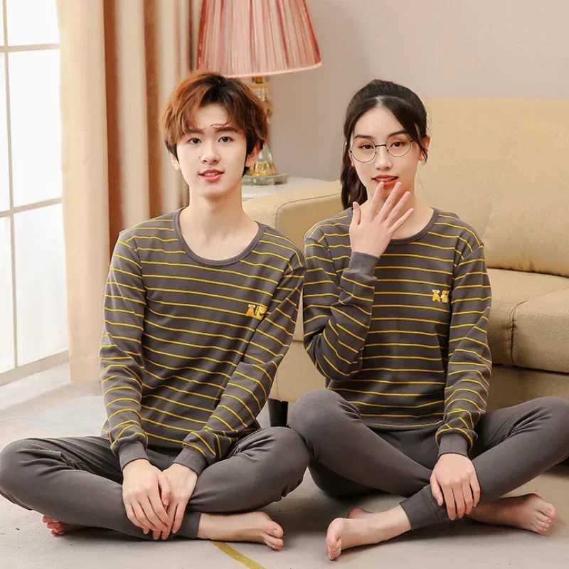 Winter Youth Childrens Pajamas 14 to 16 Year Old Boys Pajamas Animal Cat Childrens Pajamas Cartoon Girls Clothing SetW240716