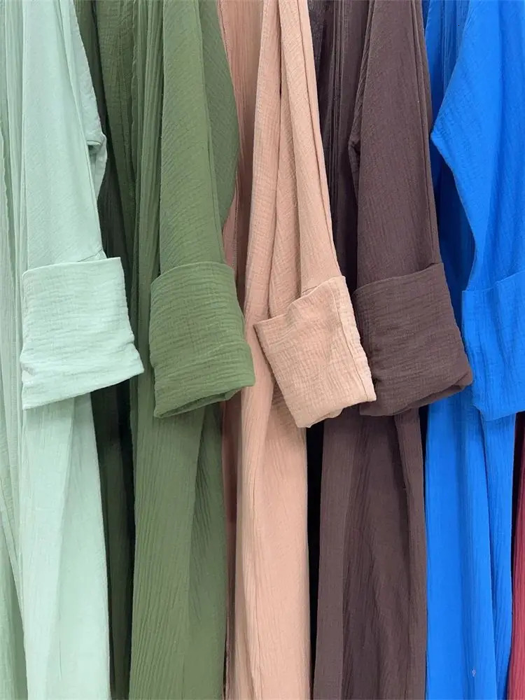 Modest Kimono Abaya Dubai Muslim Sets Islam Kaftan Dresses Ka Robe Femme Musulmane Abayas For Women Caftan Marocain Djellaba 240712