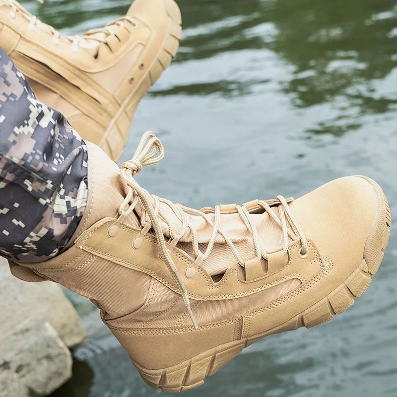 Tactical Boots Men Boots Special Force Desert Combat Boots Outdoor Hiking Boots Ankle Shoes Men Work Safty Shoes 240708
