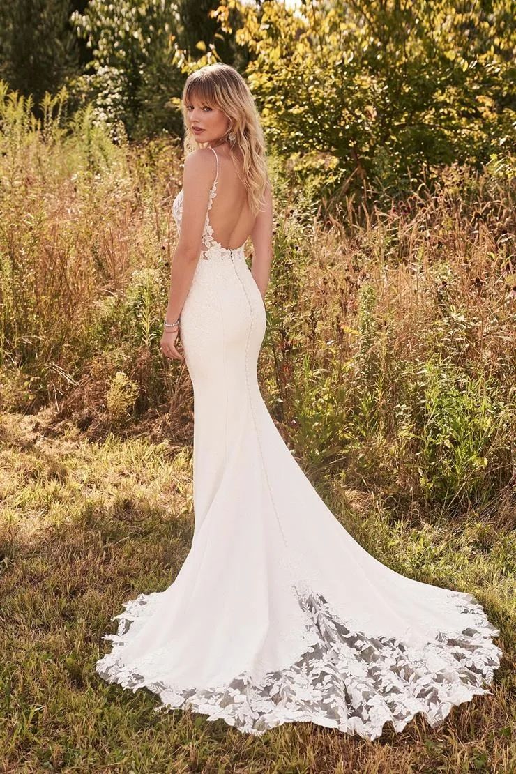 Western Country Boho Wedding Dresses Sexy Backless Spaghetti Straps Lace Mermaid Bridal Gowns Elegant Ivory Satin Bride Reception Party Robes de Marie