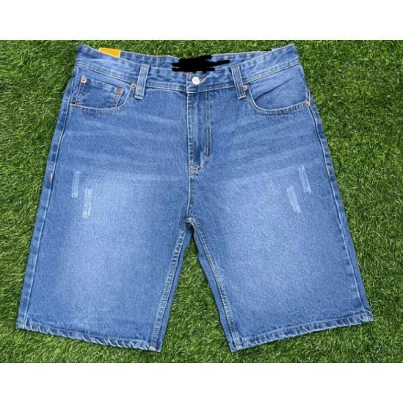 Men's Denim Jeans Short Pant ZIP (28-48) Close pants Ready Stock