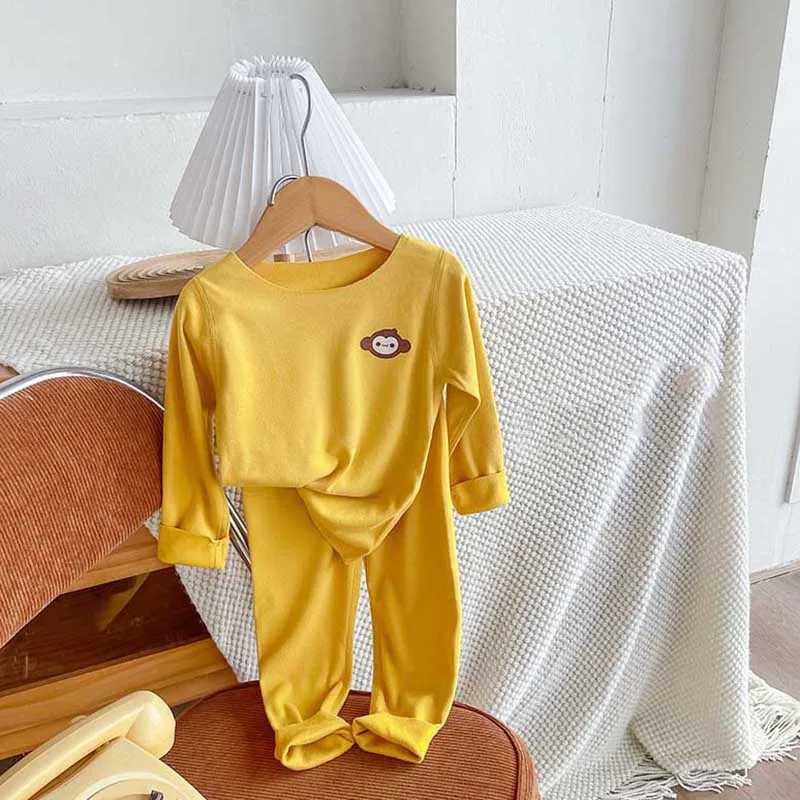 2PCS/Set Childrens Pajama Set Baby Boys and Girls Cute Casual Pajama Set Childrens Long Shorts+Pants Soft Pajama Family Sports Pajama SetW240716