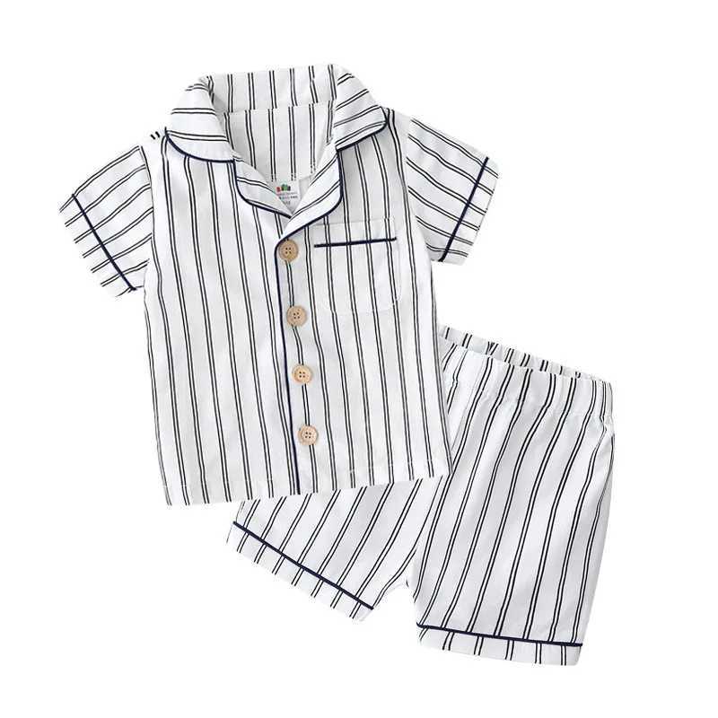2019 Summer Heat 2 3 4 6 8 10 Year Short sleeved Pajamas+Shorts 2-piece Childrens Clothing Tight Pajama SetW240716