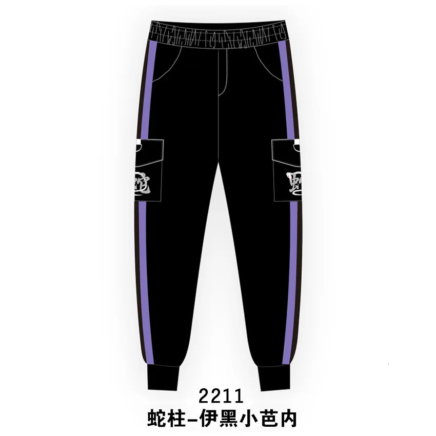 Anime COSPLAY Overalls Kamado Tanjirou Agatsuma Zenitsu Tomioka Giyuu Sweatpants Casual Cargo Pants Fashion Unisex 240715