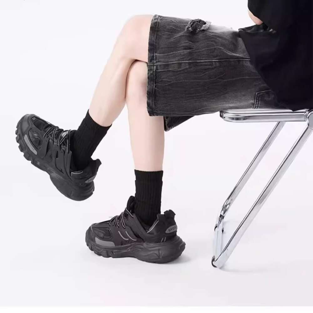 Cowboy cropped men, summer straight shorts, trendy brand, loose and versatile, casual American mid length pants for men