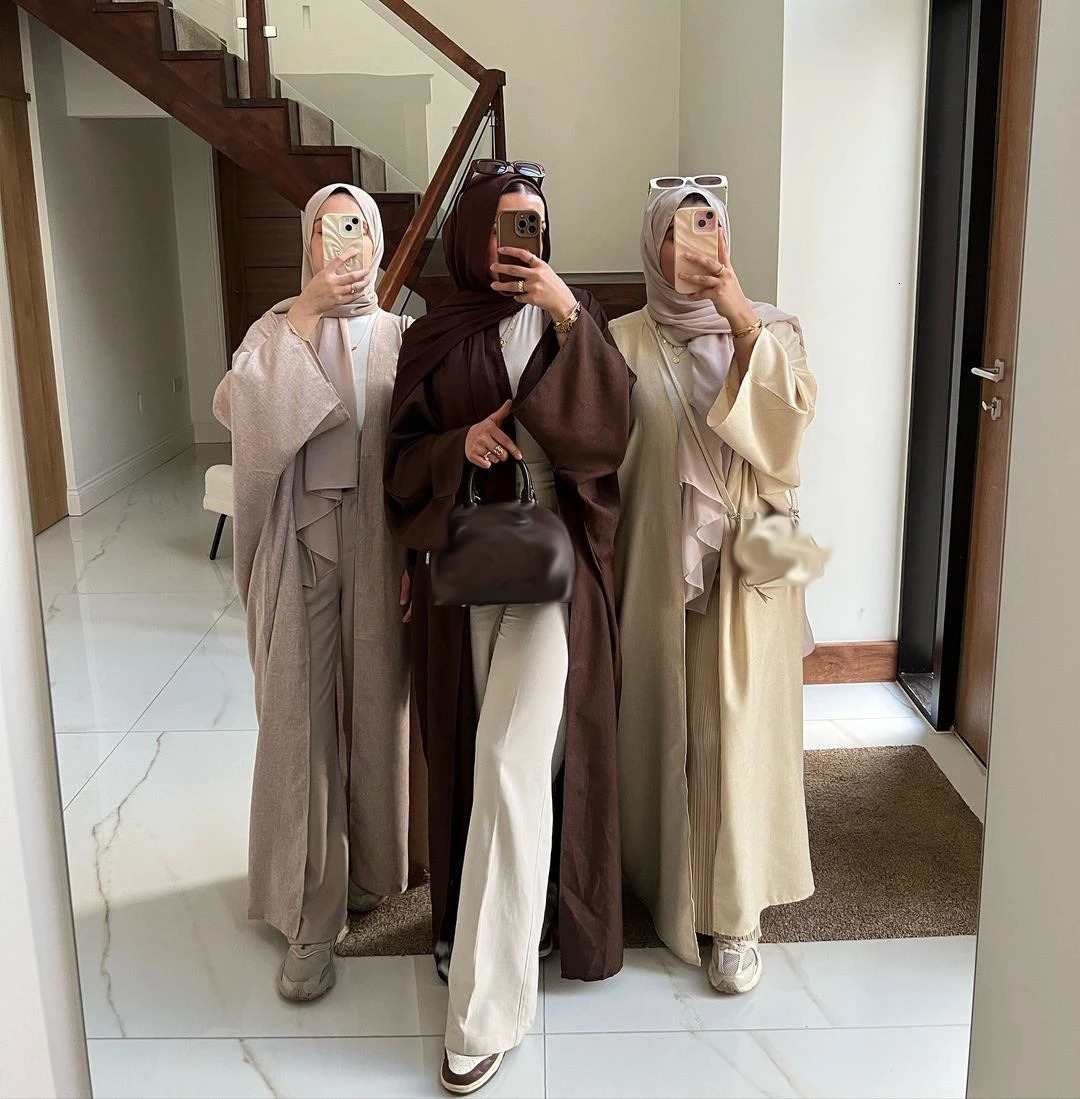 Dubai Abayas for Women Muslim Modest Dress Eid Ramadan Kimono Jalabiya Djellaba Turkey Kaftan Arabic Robe Caftan Marocain Femme 240712