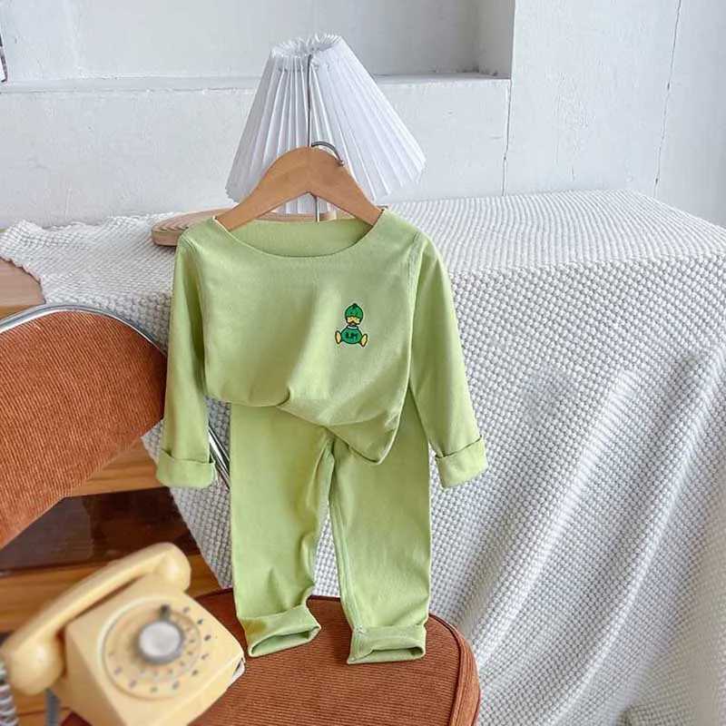 2PCS/Set Childrens Pajama Set Baby Boys and Girls Cute Casual Pajama Set Childrens Long Shorts+Pants Soft Pajama Family Sports Pajama SetW240716