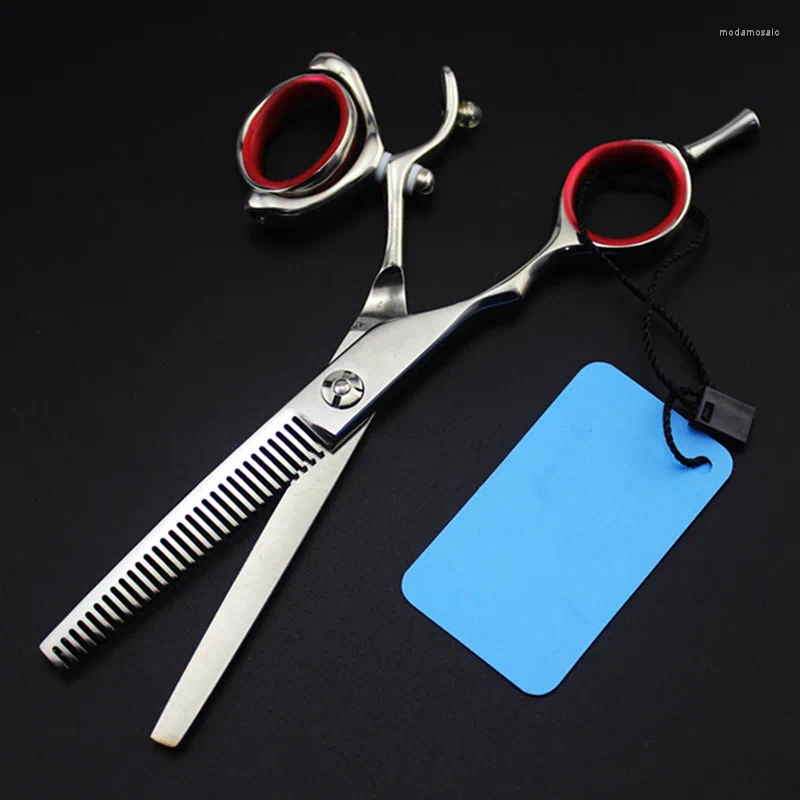Professional JP 440c Steel Left Handed 5.5 '' Rotate Hair Scissors Haircut Thinning Barber Cutting Shears Hairdresser