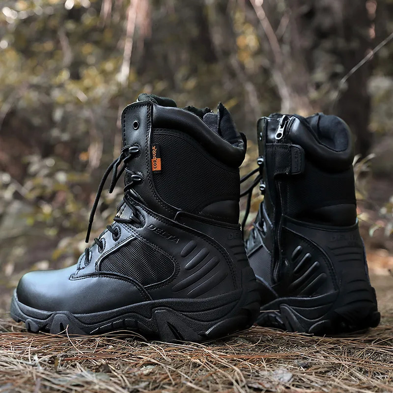 Winter Mens Boots Special Forces Combat High Boots Outdoor Sport Male Shoes Climb Mountains Cross Country Mens Shoes 240708