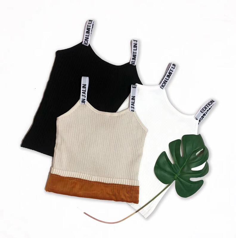 Strap autumn and winter base shirt slim fit inner layer with thick velvet camisole vest women's warm outerwear