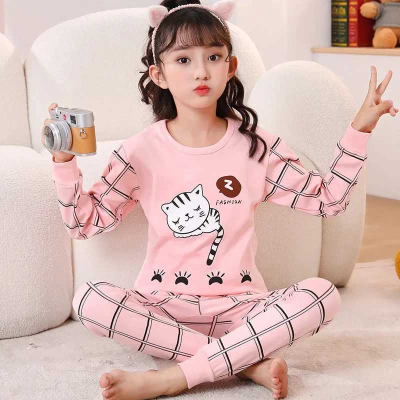 New Year Summer and Autumn Childrens Clothing Set Astronaut Boys Pajamas Sleeping Pants Childrens Pajamas Baby PajamasW240716