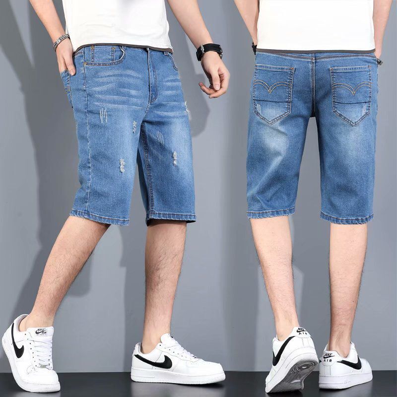 Men's Denim Jeans Short Pant ZIP (28-48) Close pants Ready Stock