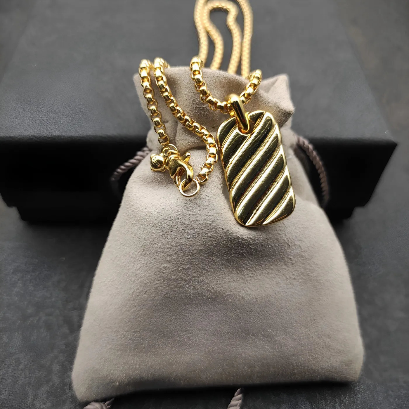 3mm 50CM Long Necklace Women And Men Chain Pendant Collar Gold Silver Pendant Fashion Desing 240719 - view 7