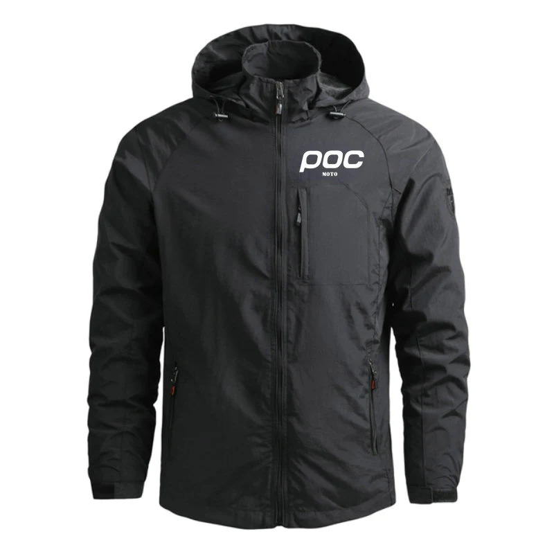 MOTO POC Cycling Jacket Hoodie Windproof Motocross Bicycle Clothes Outdoor Sports Mtb Jacket Bike Breathable Men Windbreake 240719
