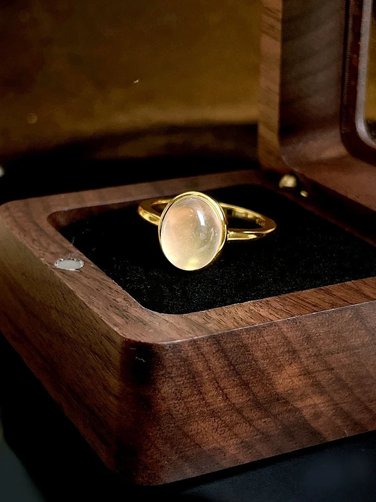 2024 Natural foam jade ring ordinary ring egg face high ice ring Chinese style comparable to jade exotic wedding 240805
