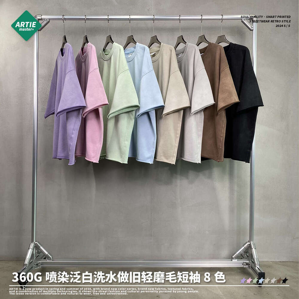 Designer Shirts New Merchandise Retro Loose Versatile Casual Slim Streetwear Brushed Round Neck Couples Stripe Solid Turtleneck Street Activity Crop T