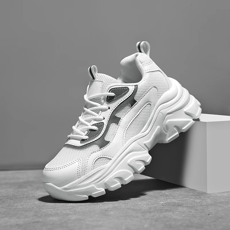 TUINANLE Sneakers Women Vulcanize Shoes Couple White Platform Thick Sole Running Casual Men Shoes Size 35-44 Tenis Feminino 240718