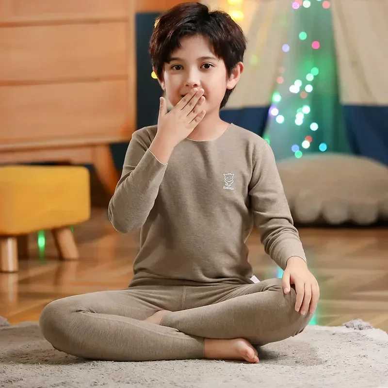 Childrens autumn and winter clothing set fashionable new pajamas set for boys and girls hot underwear set baby warm pajamas setW240716