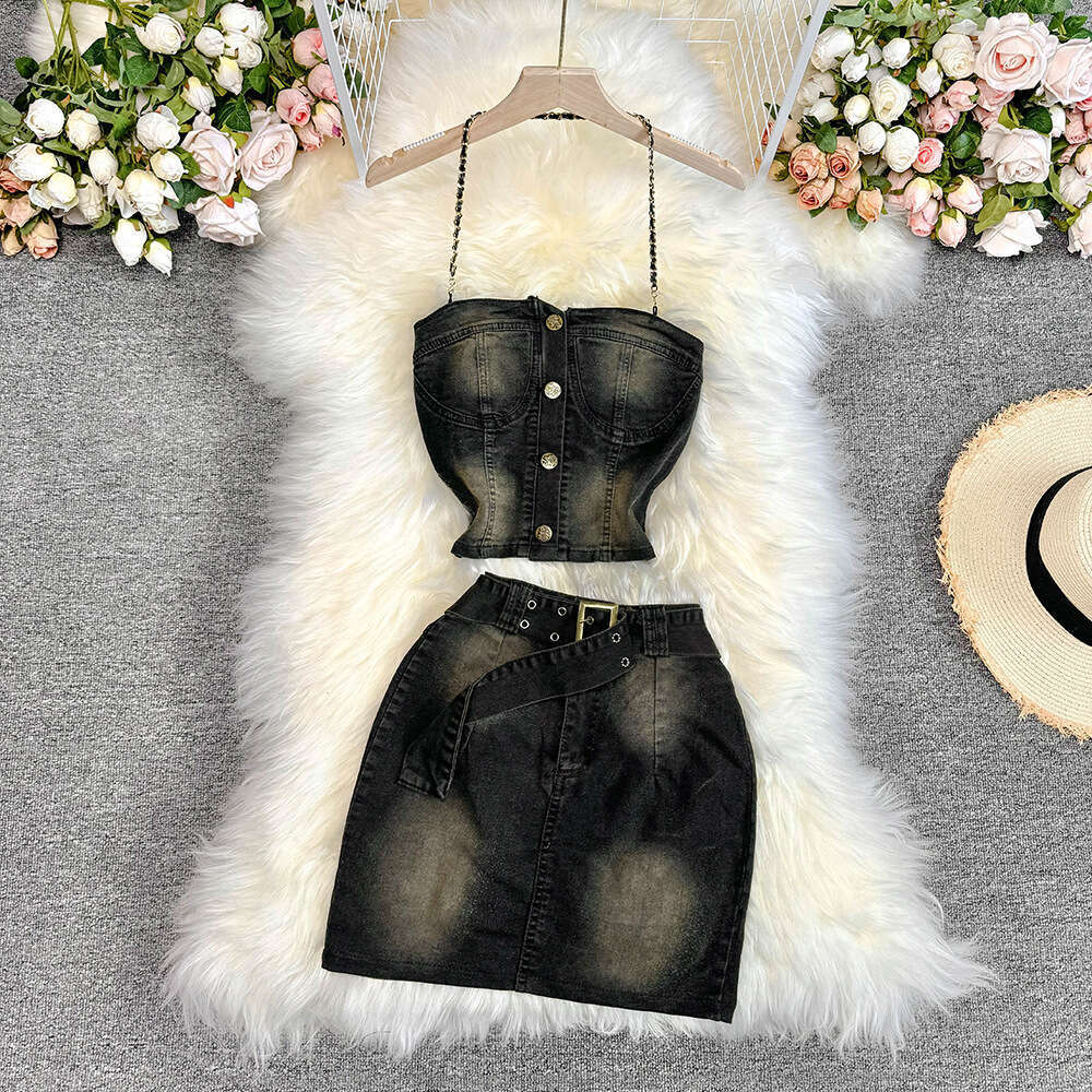 Two Piece Set Women Zip Up Undefined New Product High Elasticity French Popular Ventilation Printing Versatile Self-cultivation Waist Novelty Linen