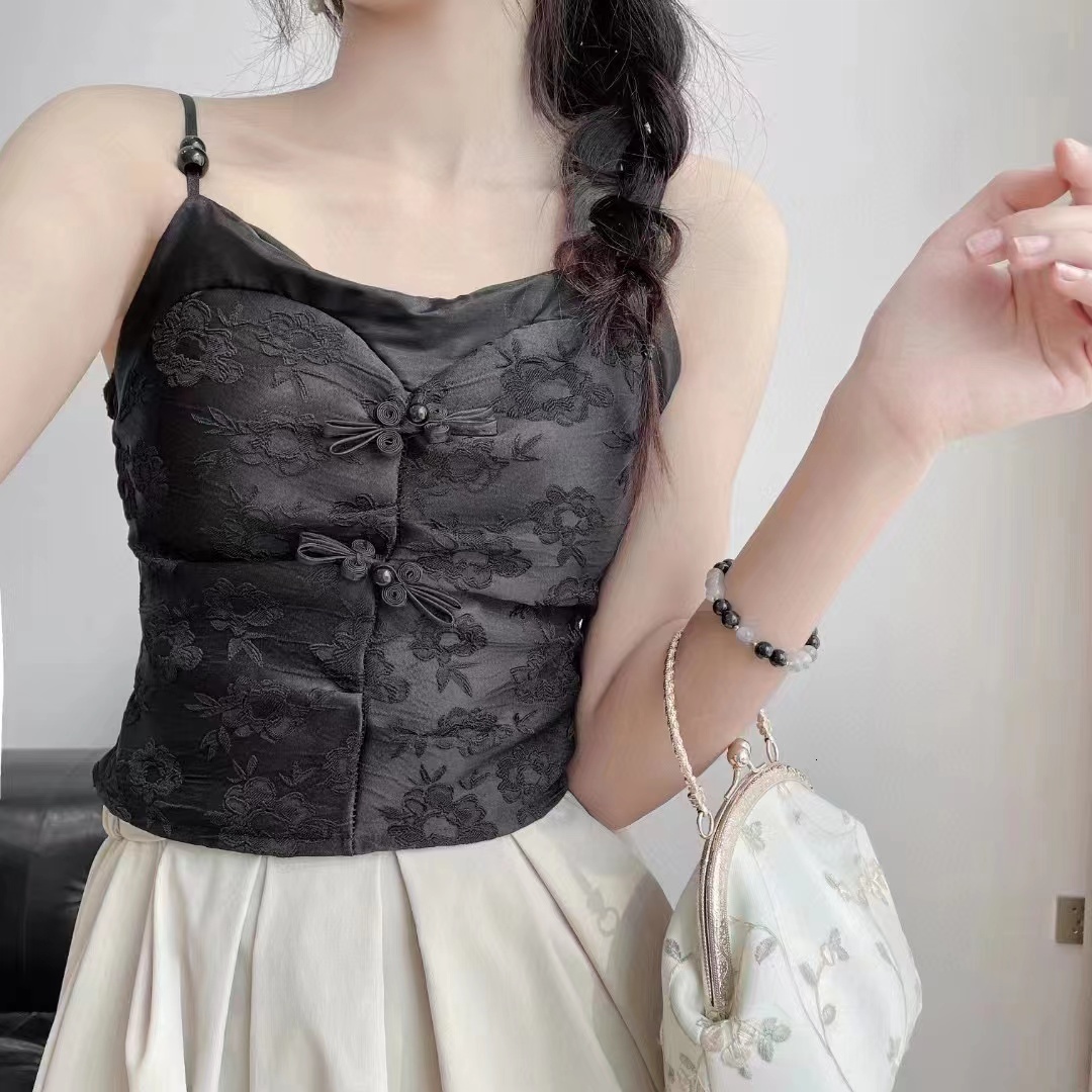 2023 new strapless niche women's outerwear and lingerie top with a pure desire for style, camisole vest