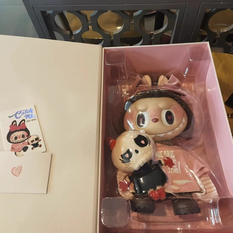 Original Mokoko Labubu The Monsters Catch If You Like Me Movable First Generation Third Kawaii Decoration Figurine Giftsthe 240711