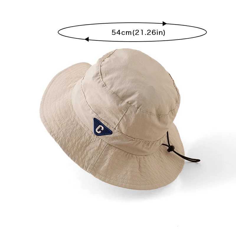 Caps Hats Korean Letter Quick Dry Thin Baby Fisherman Cap Summer Solid Color UV Protection Baby Boy Girl Bucket Hat Soft Kids Foldable Hat