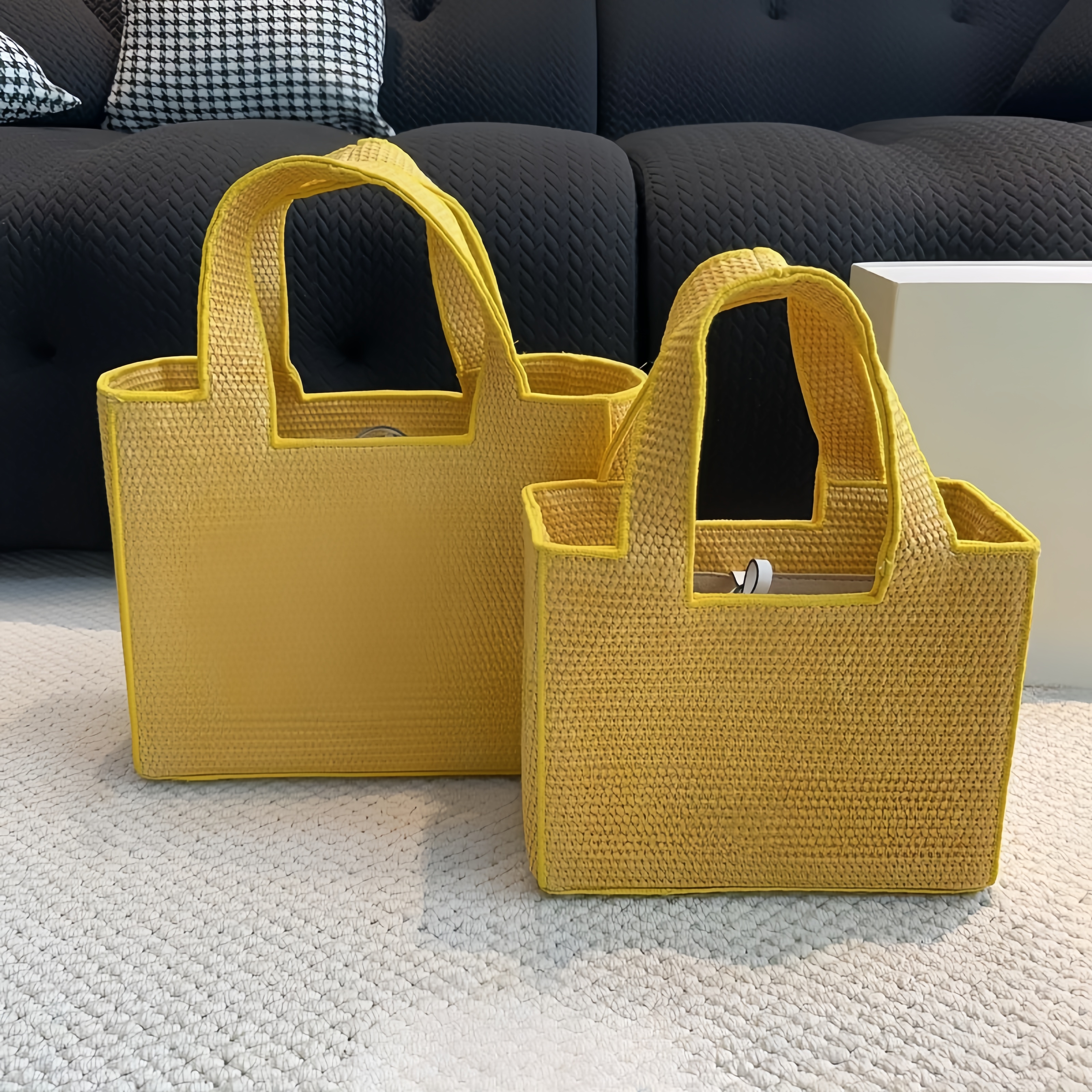 Tote Handbag Woven Designer Straw High-Capacity High Quality Large Handbag Shoulder Summer Women's Leisure Beach Bag Multifunctional Bag