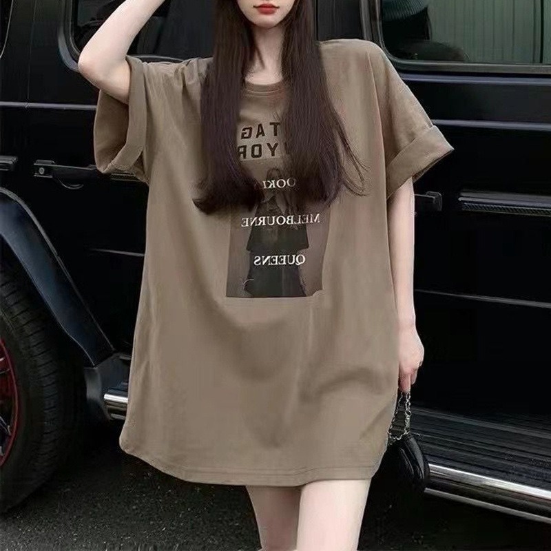 Free Shippingeuropean And American Haruku Street Loose Short-sleeved T-shirt Women's Korean Style Oversize Casual All-match Summer Top
