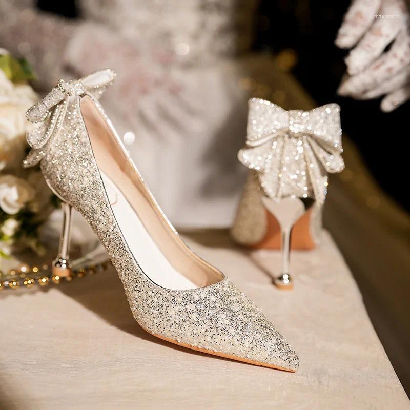Dress Shoes French Wedding Bridal Show He Main Bridesmaid High Grade Crystal Heels Annual Conference