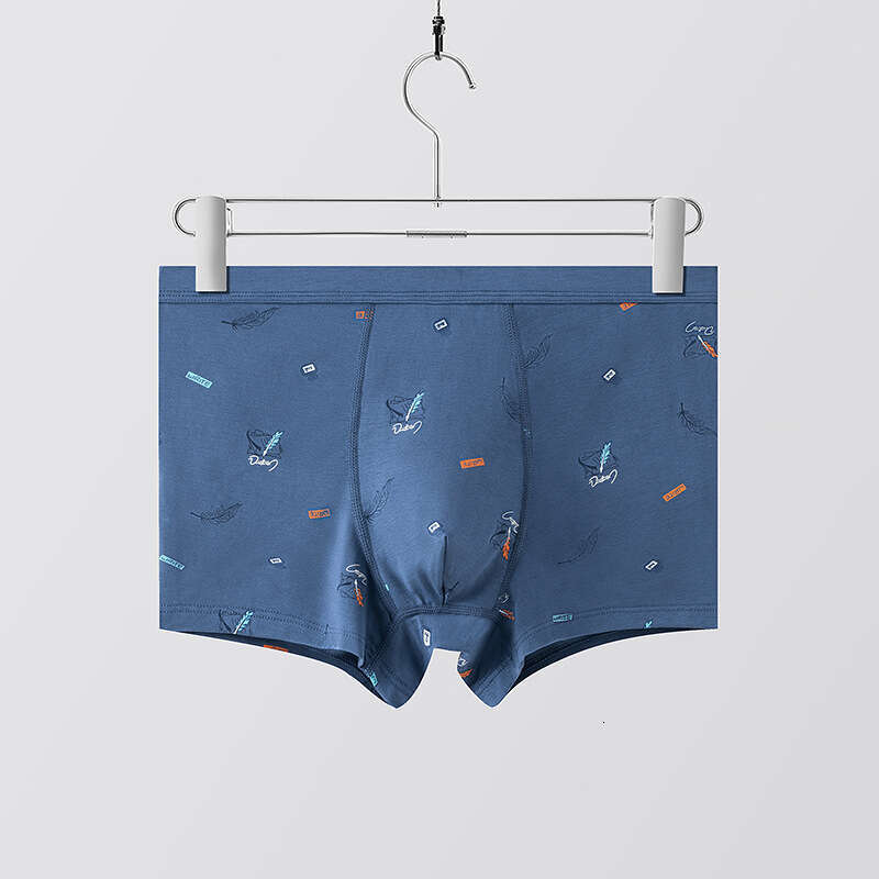 50 New Underwear Breathable Printed Four High Quality Leather Horse Cotton Men's Flat Corners Boxer Shorts Men Boxers Underwear Men Mutande Boxeu