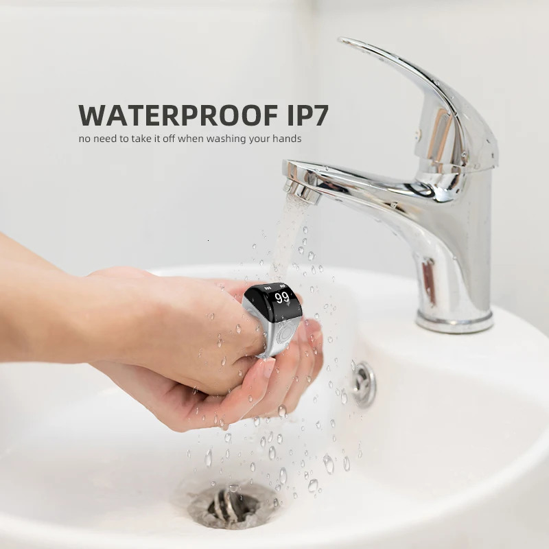 App Control Smart Tasbih Ring Waterproof Muslim Islamic Electronic Rosary Alloy Zikr For Android or iOS 240715