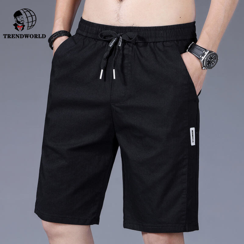 Ice Silk Denim Shorts Men's Summer Casual Versatile Slim Straight 5 Pt Pants