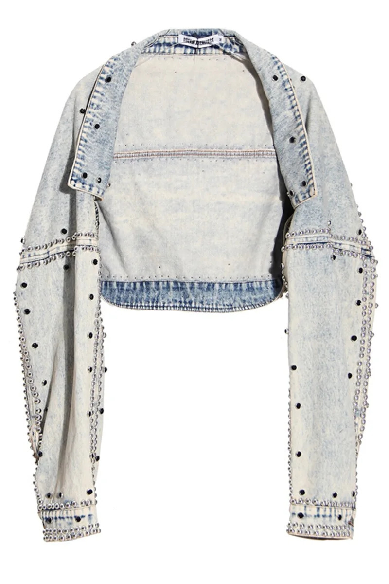 Short Denim Coat Women Y2k Cotton Spring Autumn Ropa Jeans Punk Gothic Bomber Jacket Windbreaker Vintage Jackets Korean 240717