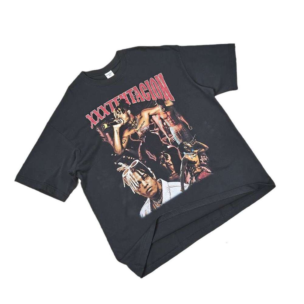 High Street Hip Hop Long Sleeve Tee Shirts Summer Printing Short Sleeve Pure Cotton Brushed Round Neck Plaid Chiffon Man Woman Tees Tops Solid Turtlen