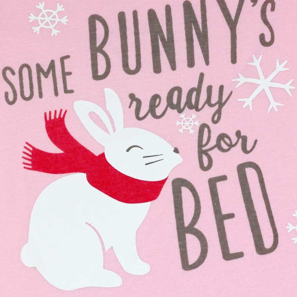 100% pure cotton long sleeved pajamas suitable for children toddlers boys and night wear girls pajamas 2 to 3 4 5 6 and 7 years old cute rabbit childr