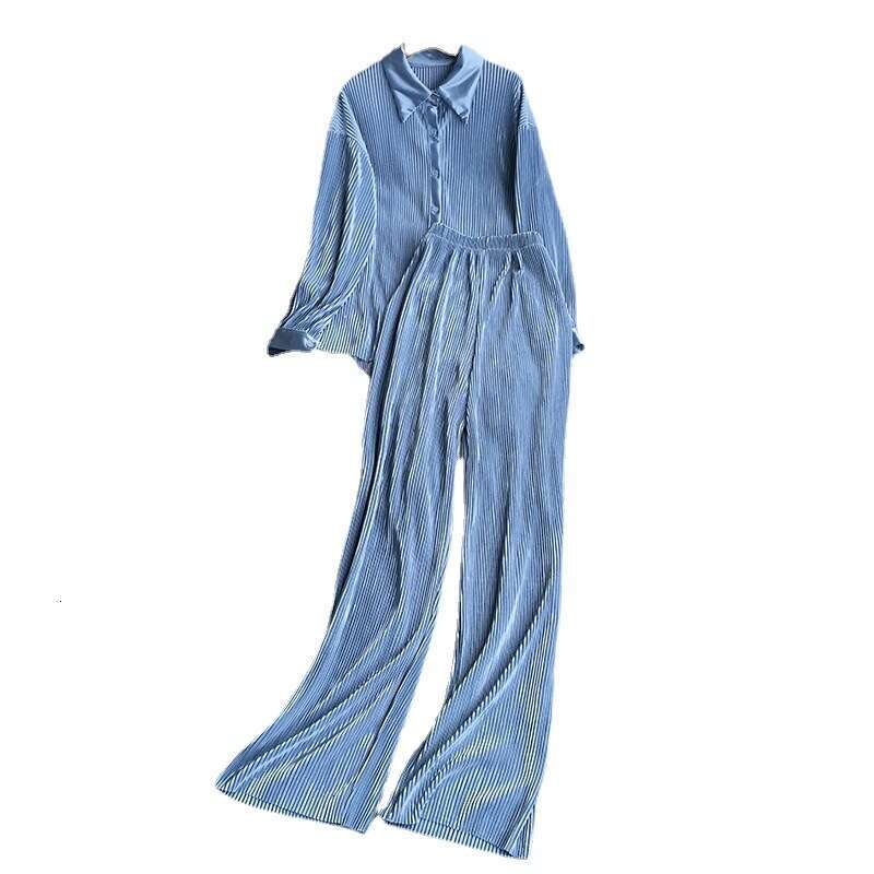 Two Piece Set Women New Product New Arrival Long Non-ironing New Pattern Popular Ventilation Business Affairs Waist Temperament Loose