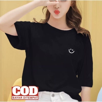 Smile MINI T-shirt OVERSIZE COTTON COMBED 30s || Women's T-Shirt (MINI SMILE) TEE