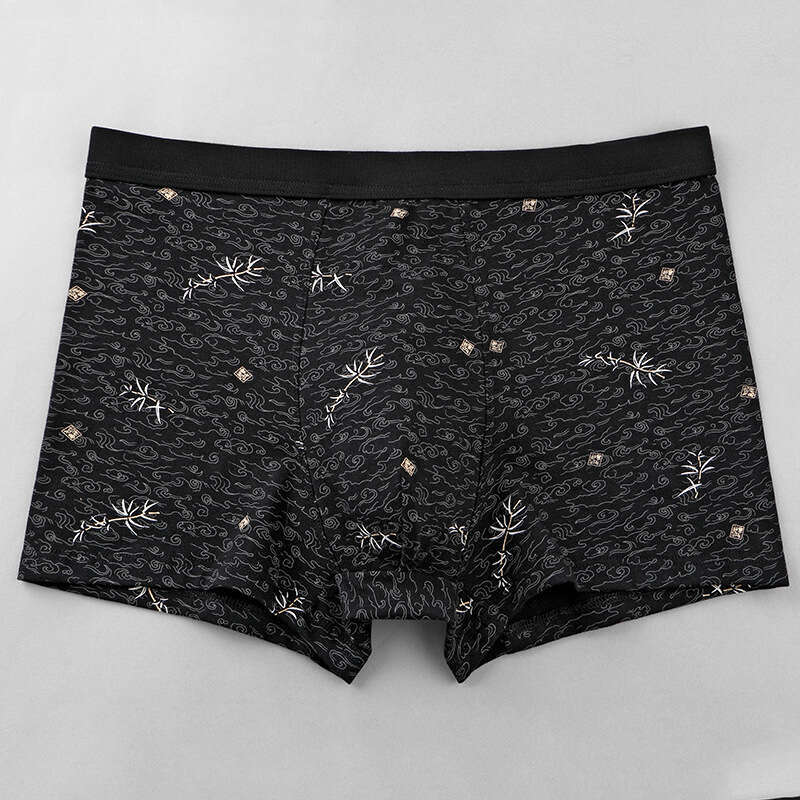 Printed Flat Underwear, Pure Cotton Men's Printed Square Underwear Designer Boxers Calecon Men Underwear Designer Boxers for Men Boxer
