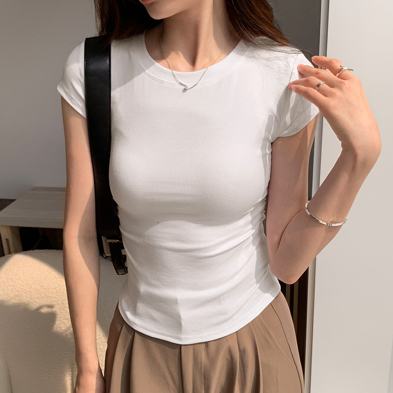 61869 Comfortable Skinny Short-Sleeved T-Shirt Top Women