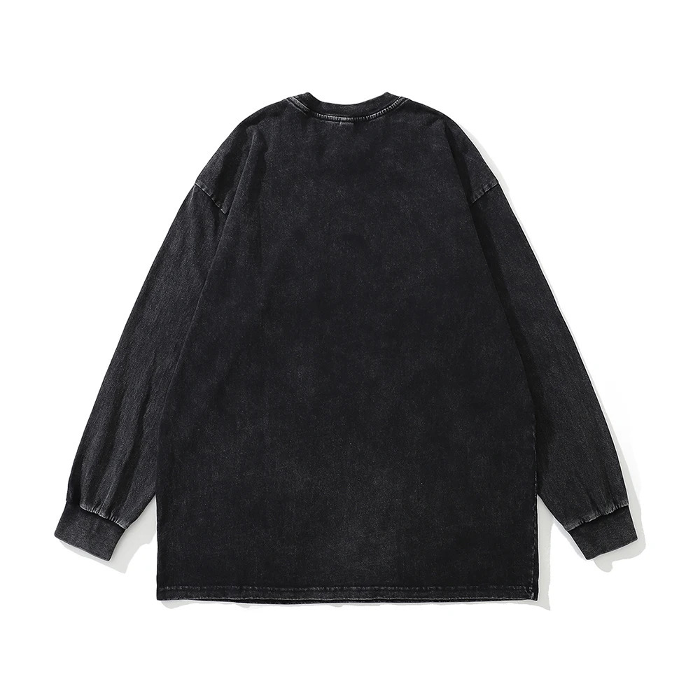 Evils Print Graphic T Shirts Oversized Vintage Long Sleeve Goth Men Y2k Grunge T-shirts Streetwear Loose Harajuku Anime Tops Tee 240716