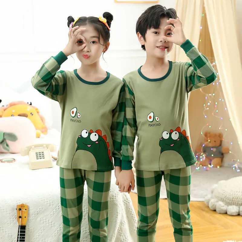 Youth sleepwear short sleeved 100% pure cotton sleepwear big childrens clothing set childrens sleepwear girls sleepwear 10 12 14 16 years oldW240716