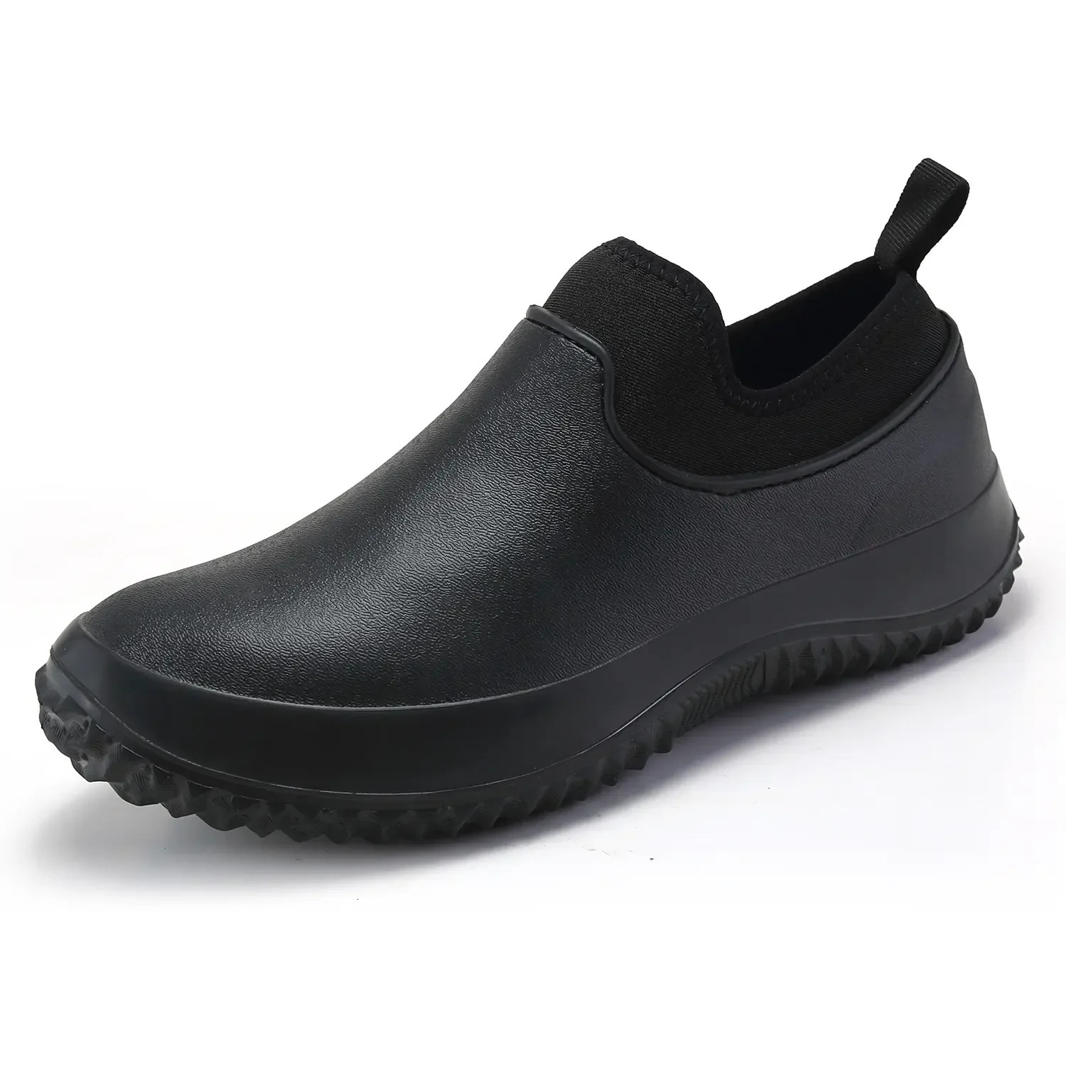Men Chef Shoes Non Slip Work Sneakers Breathable Slip on Unisex Clogs Women Casual Walking Rain Shoes Plus Size 240712