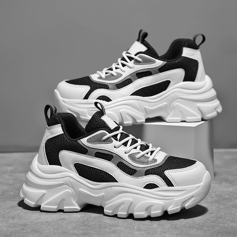 TUINANLE Sneakers Women Vulcanize Shoes Couple White Platform Thick Sole Running Casual Men Shoes Size 35-44 Tenis Feminino 240718