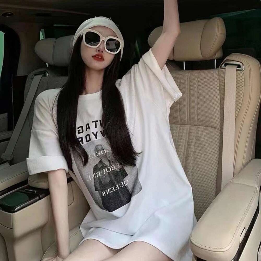 Free Shippingeuropean And American Haruku Street Loose Short-sleeved T-shirt Women's Korean Style Oversize Casual All-match Summer Top