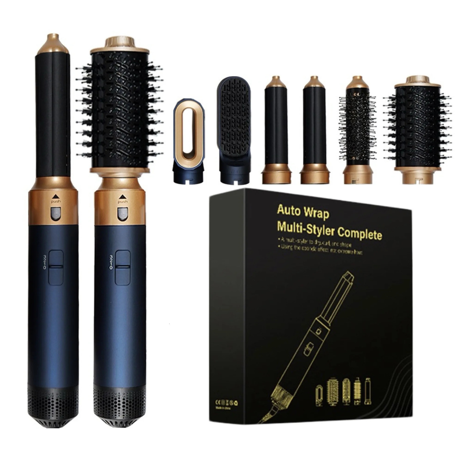 6 in 1 Hair Dryer Multi Styler With Hair Brush Curling Iron Hair Straightener Personal Care Styling Tool Hair Dryer Multi Styler 240713